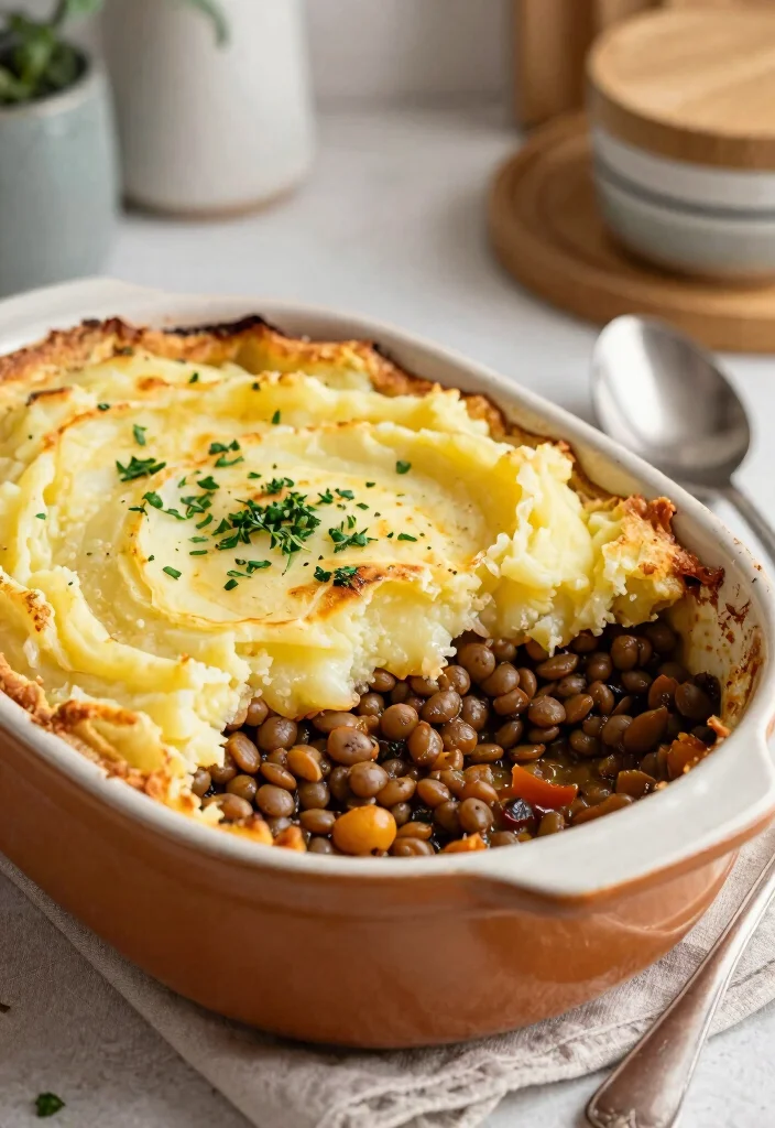 12 Vegan Casserole Recipes for Comforting Family Meals 78 12 Vegan Casserole Recipes for Comforting Family Meals - 8. Lentil and Vegetable Shepherd's Pie 1