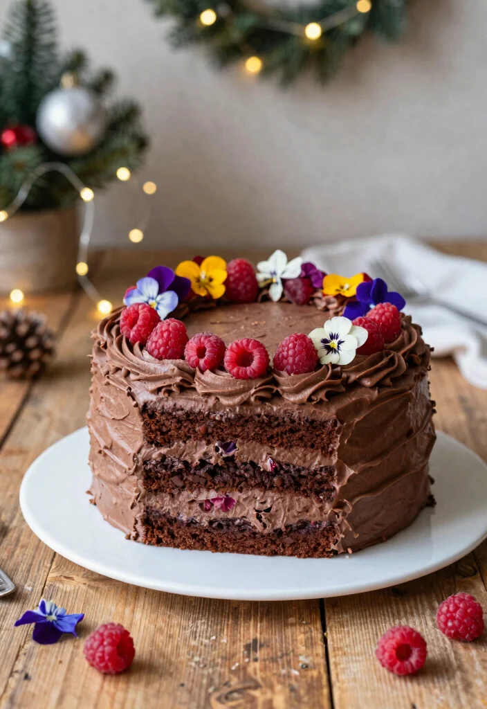 12 Vegan Christmas Recipes for a Festive Holiday Table 56 12 Vegan Christmas Recipes for a Festive Holiday Table - 6. Decadent Vegan Chocolate Cake 1