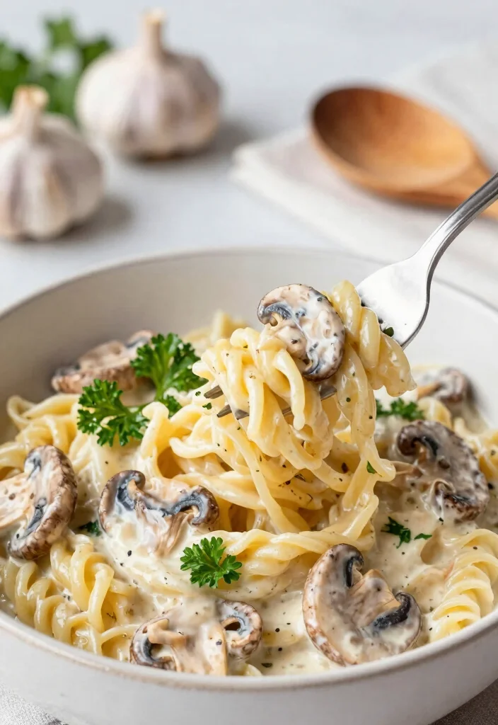 12 Vegan Dinner Recipes for Simple Weeknight Meals 1 12 Vegan Dinner Recipes for Simple Weeknight Meals - 1. One-Pot Creamy Mushroom Pasta 1