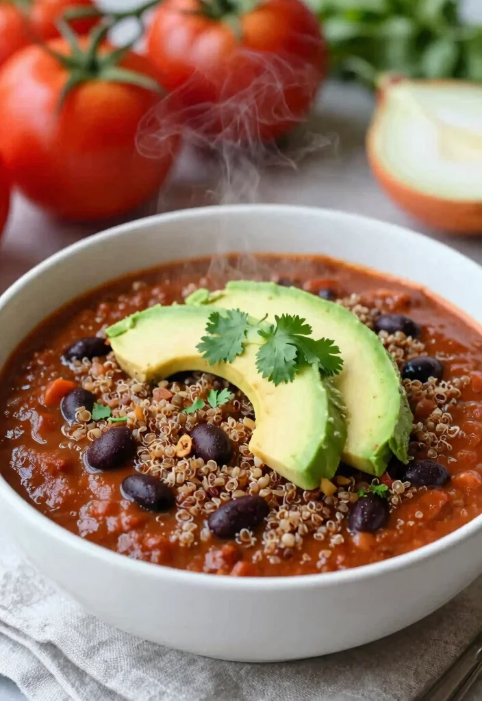 12 Vegan Dinner Recipes for Simple Weeknight Meals 23 12 Vegan Dinner Recipes for Simple Weeknight Meals - 3. Quinoa and Black Bean Chili 1