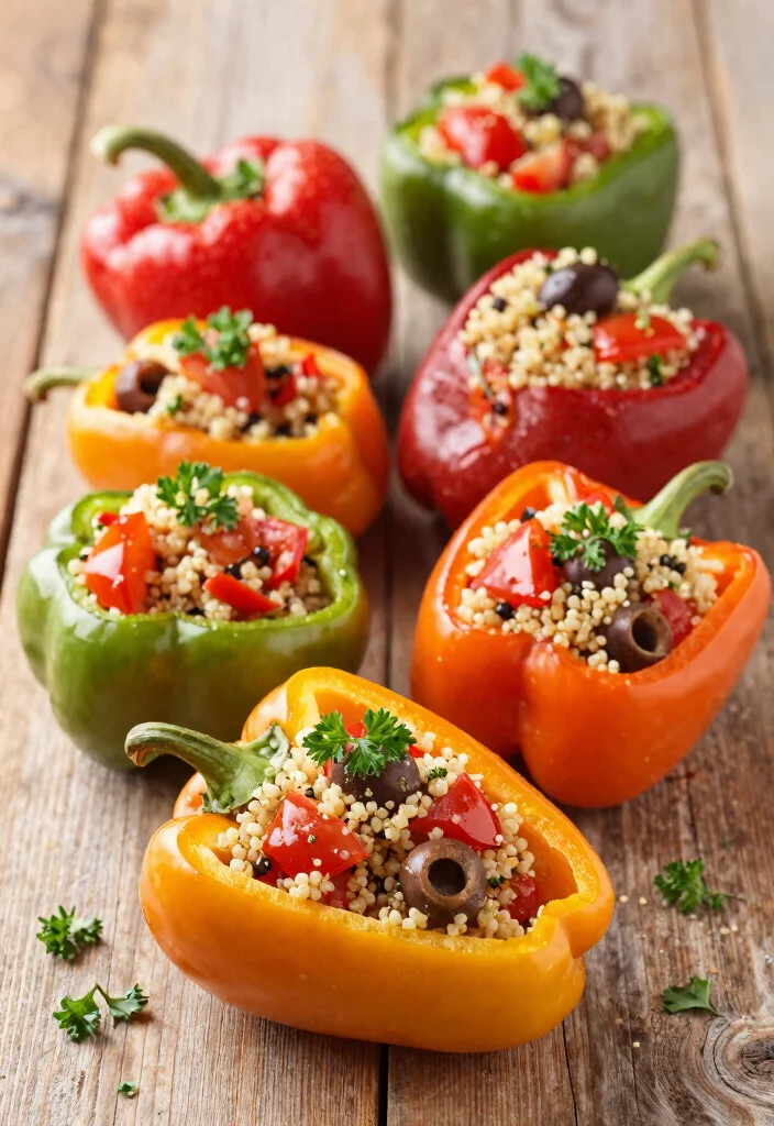 12 Vegan Dinner Recipes for Simple Weeknight Meals 78 12 Vegan Dinner Recipes for Simple Weeknight Meals - 8. Mediterranean Stuffed Peppers 1