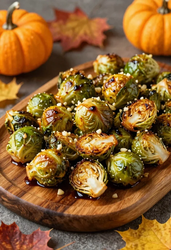 12 Vegan Thanksgiving Recipes for a Plant Based Feast 34 12 Vegan Thanksgiving Recipes for a Plant Based Feast - 4. Roasted Garlic Brussels Sprouts 1