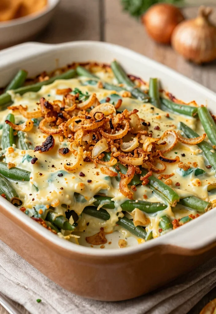 12 Vegan Thanksgiving Recipes for a Plant Based Feast 45 12 Vegan Thanksgiving Recipes for a Plant Based Feast - 5. Vegan Green Bean Casserole 1