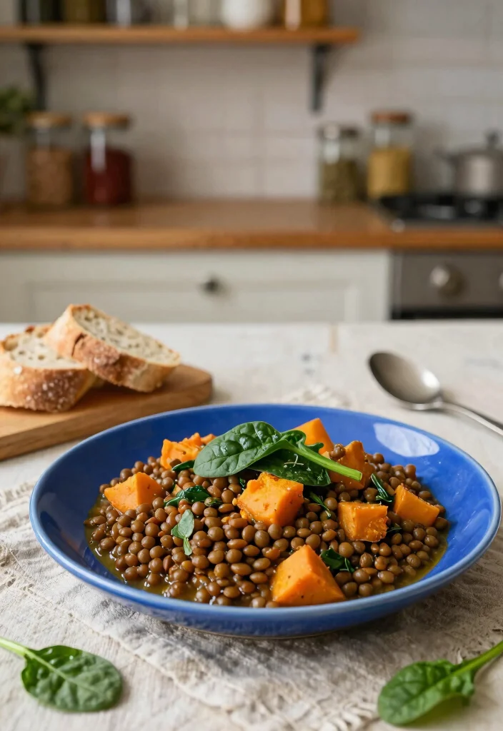 12 Winter Dinner Recipes for Comfort and Warmth 12 12 Winter Dinner Recipes for Comfort and Warmth - 2. Spicy Lentil and Sweet Potato Stew 1