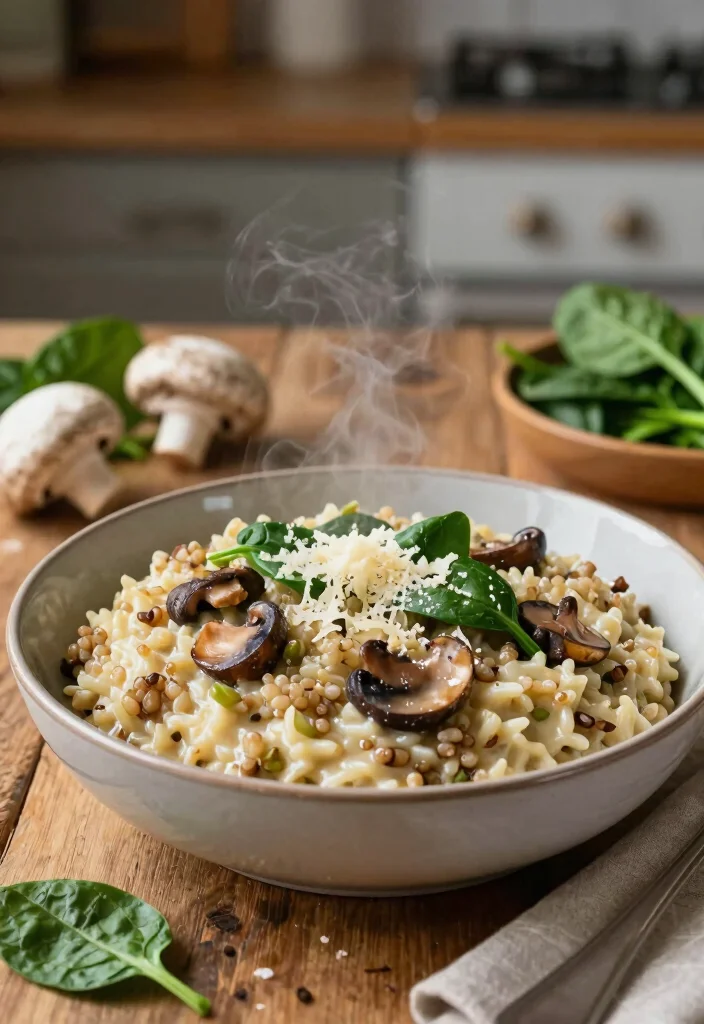 12 Winter Dinner Recipes for Comfort and Warmth 34 12 Winter Dinner Recipes for Comfort and Warmth - 4. One-Pot Quinoa and Mushroom Risotto 1