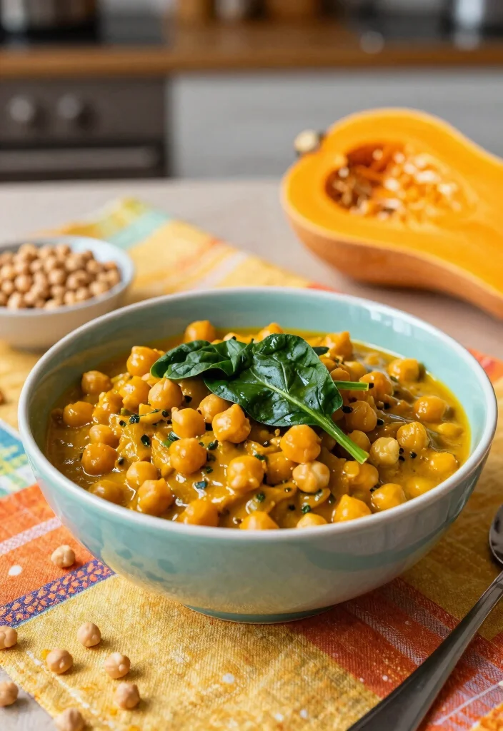 12 Winter Dinner Recipes for Comfort and Warmth 45 12 Winter Dinner Recipes for Comfort and Warmth - 5. Savory Butternut Squash and Chickpea Curry 1