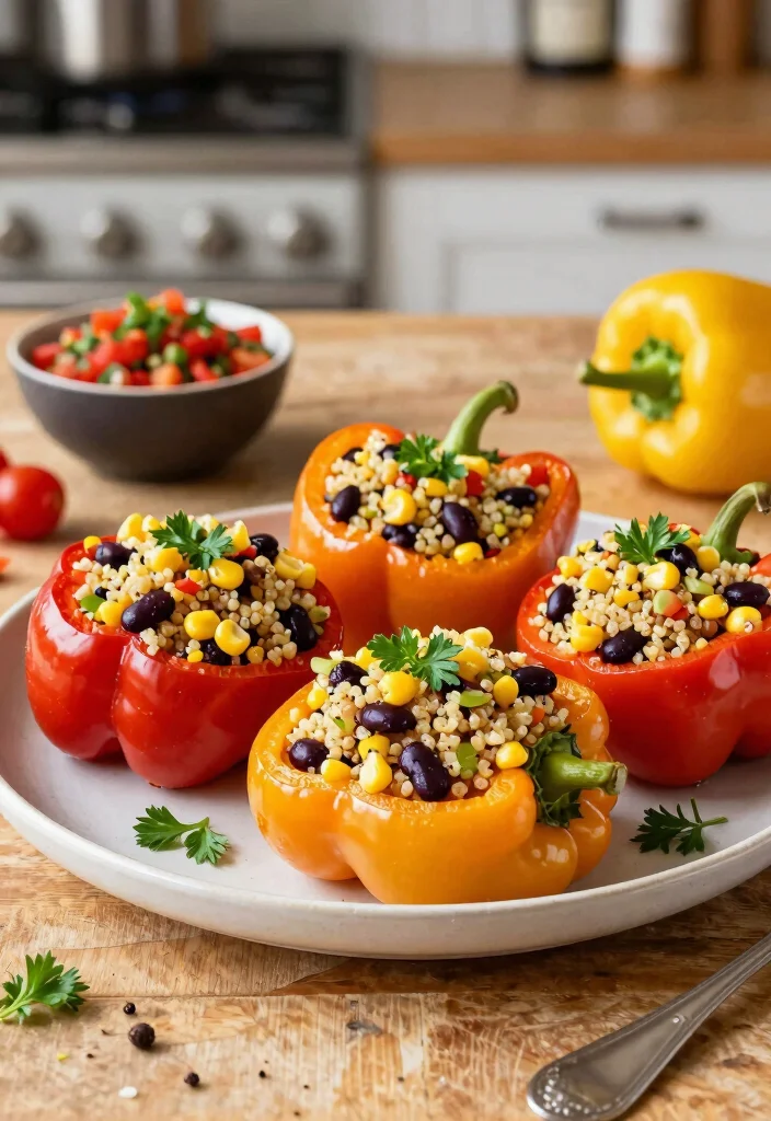 12 Winter Dinner Recipes for Comfort and Warmth 67 12 Winter Dinner Recipes for Comfort and Warmth - 7. Stuffed Bell Peppers with Quinoa and Black Beans 1