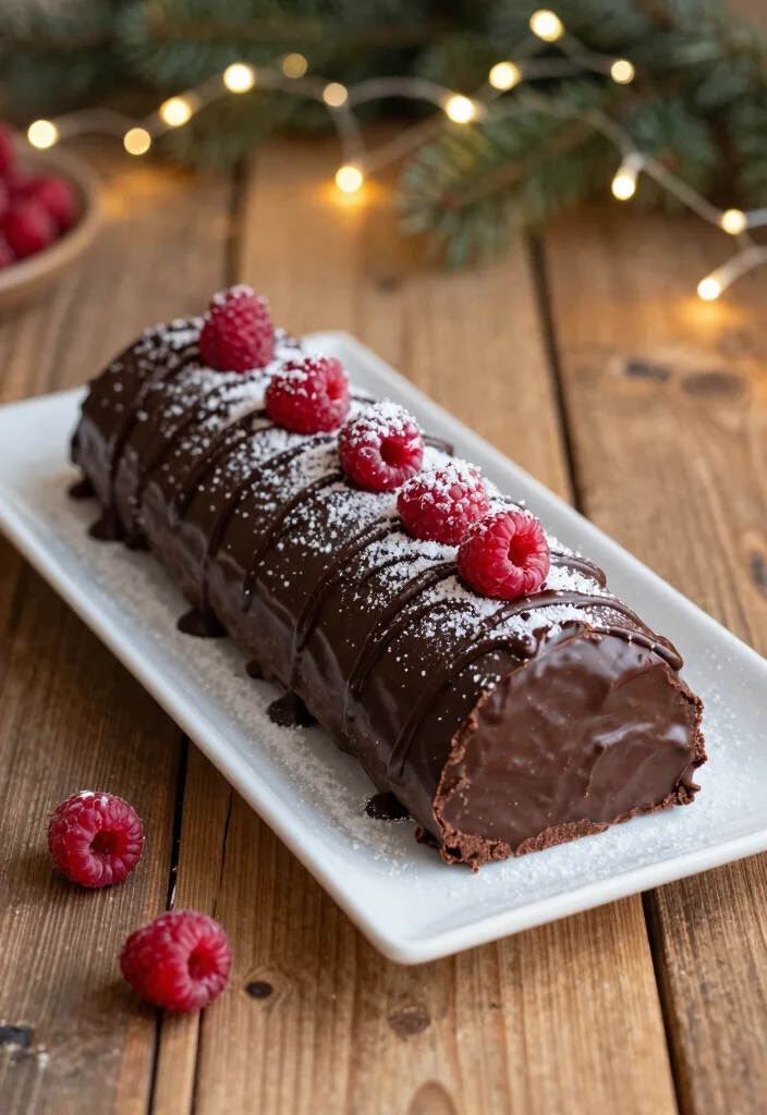 14 Christmas Dessert Recipes for a Festive Holiday Table 12 14 Christmas Dessert Recipes for a Festive Holiday Table - 2. Vegan Chocolate Yule Log 1