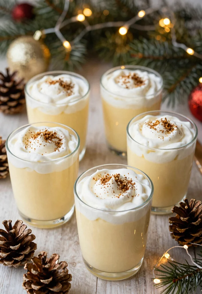 14 Christmas Dessert Recipes for a Festive Holiday Table 56 14 Christmas Dessert Recipes for a Festive Holiday Table - 6. Vegan Eggnog Pudding Cups 1