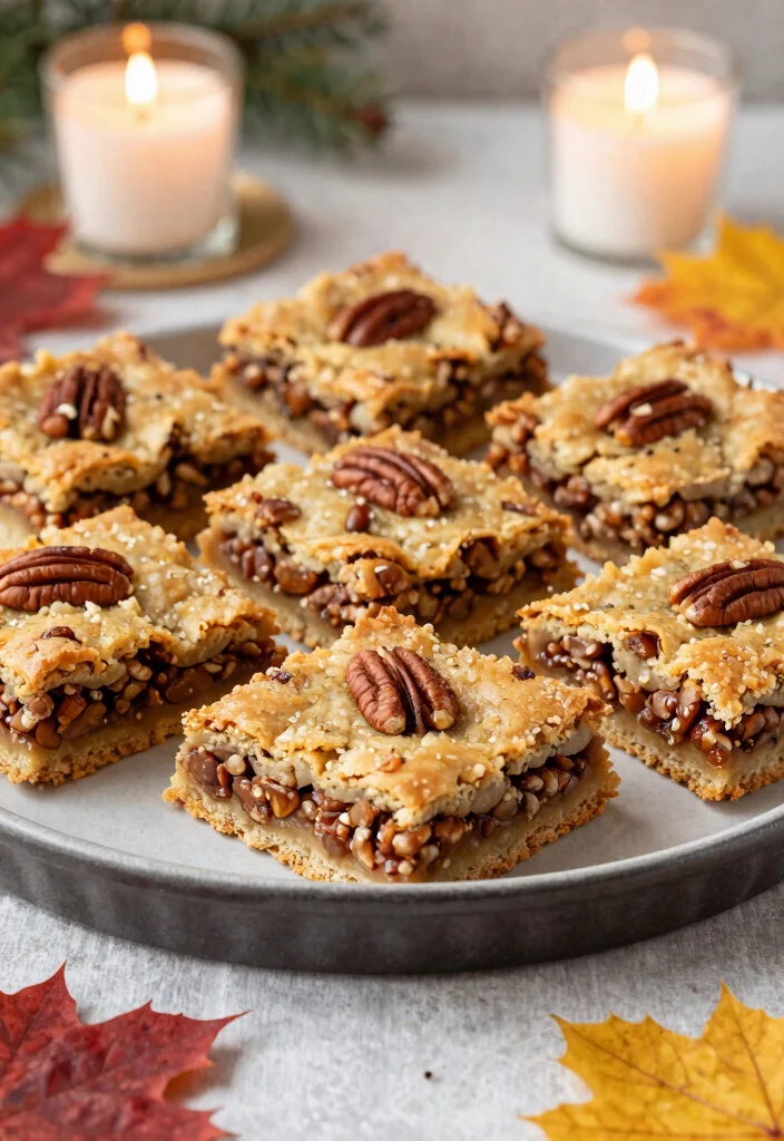 14 Christmas Dessert Recipes for a Festive Holiday Table 78 14 Christmas Dessert Recipes for a Festive Holiday Table - 8. Vegan Pecan Pie Bars 1