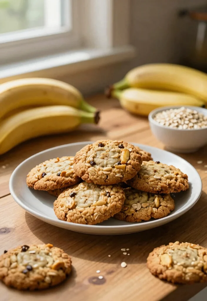 14 Dessert Recipes for Easy Sweet Treats at Home 2. Banana Oat Cookies 0