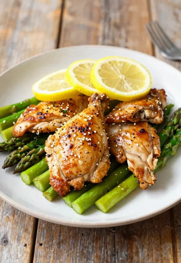 14 Dinner Recipes for Easy Weeknight Cooking 1. One Pan Lemon Garlic Chicken and Asparagus 0
