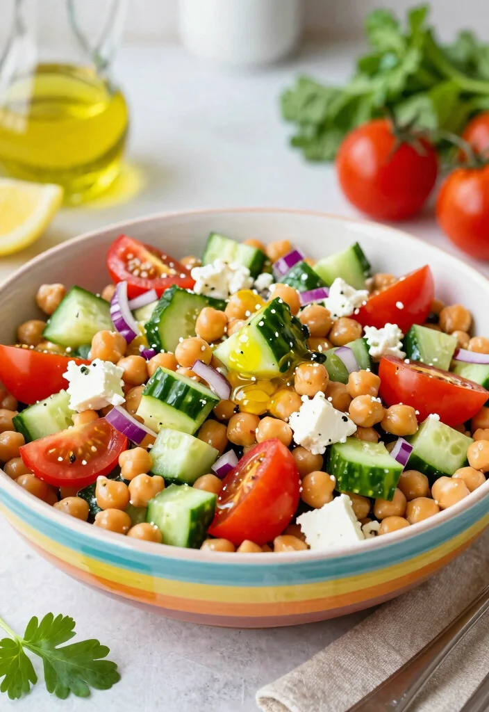 14 Dinner Recipes for Easy Weeknight Cooking 13. Mediterranean Chickpea Salad 0