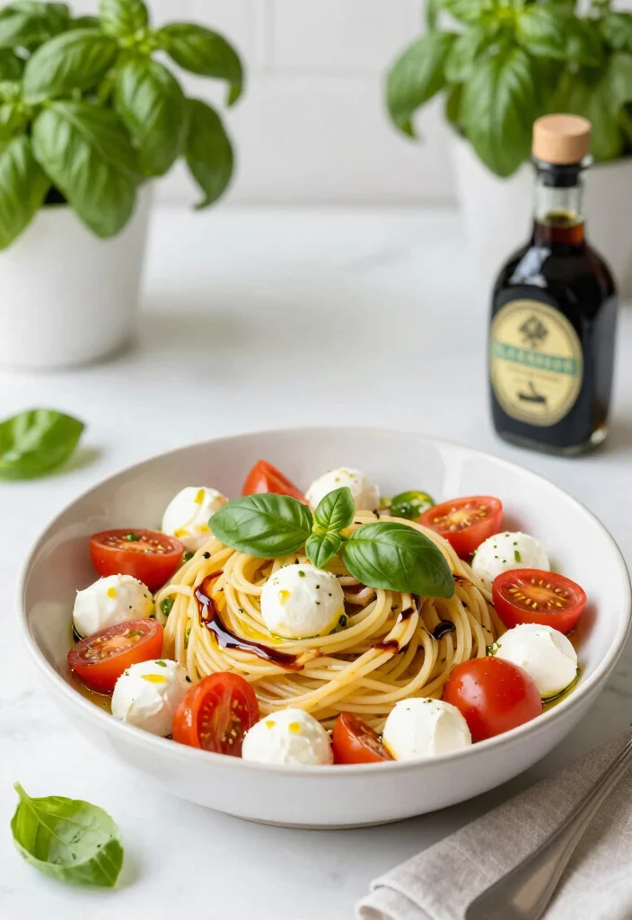 14 Dinner Recipes for Easy Weeknight Cooking 3. 15 Minute Caprese Pasta 0