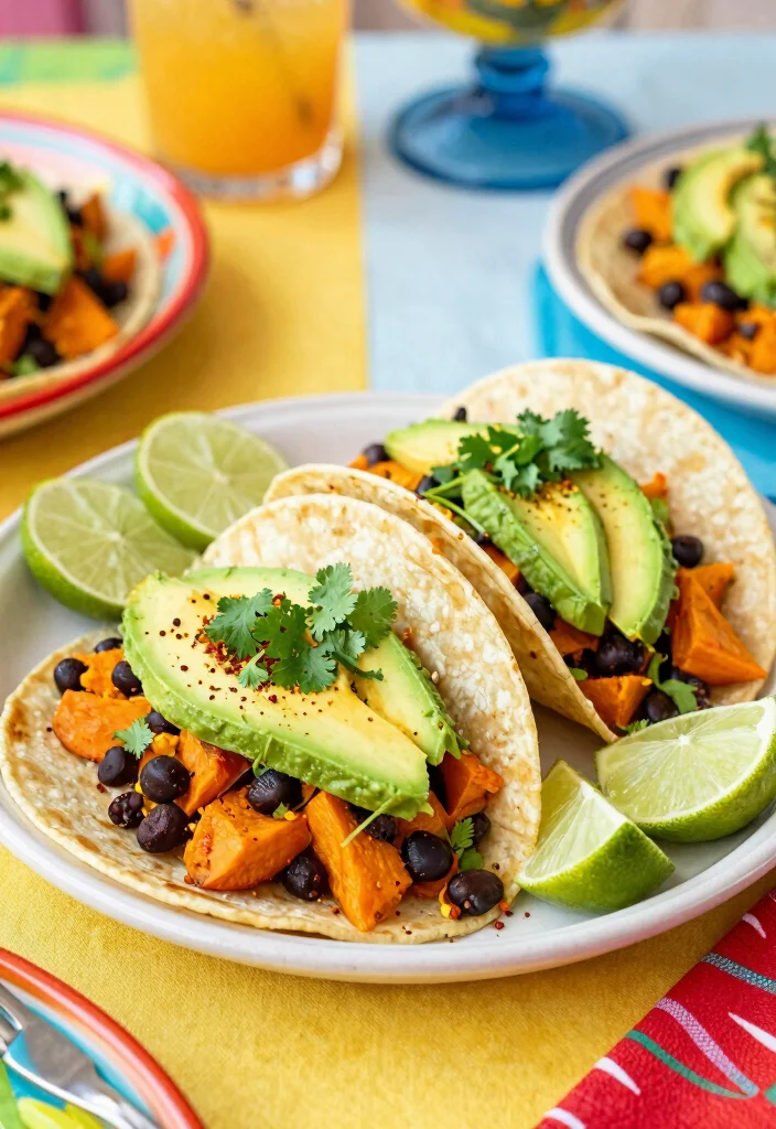 14 Healthy Recipes for Simple Balanced Everyday Meals 5. Sweet Potato and Black Bean Tacos 0