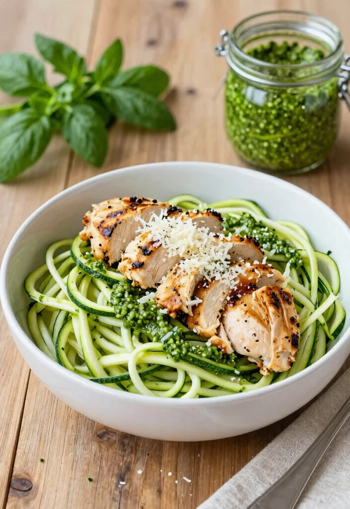 14 Healthy Recipes for Simple Balanced Everyday Meals 7. Zucchini Noodles with Pesto 0