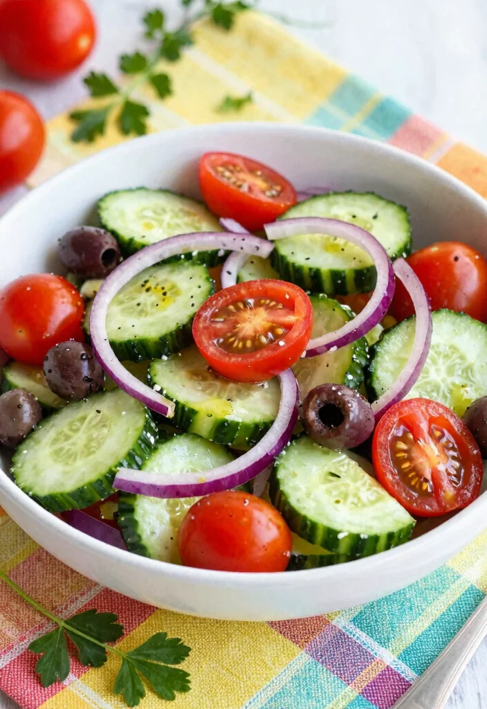 14 Healthy Vegetable Recipes Full of Flavor and Color 145 14 Healthy Vegetable Recipes Full of Flavor and Color - 14. Vegan Greek Salad 1