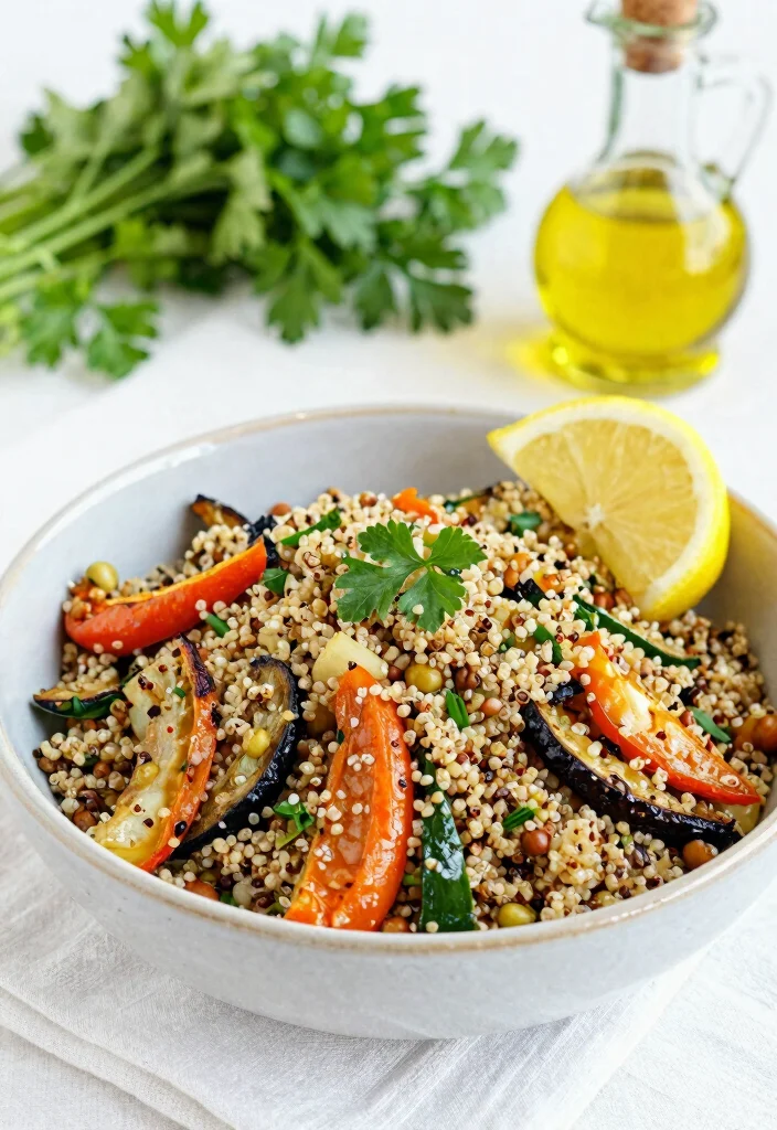14 Healthy Vegetable Recipes Full of Flavor and Color 12 14 Healthy Vegetable Recipes Full of Flavor and Color - 2. Quinoa Tabbouleh with Roasted Veggies 1