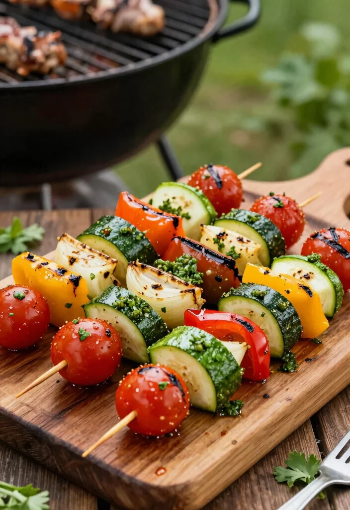 14 Healthy Vegetable Recipes Full of Flavor and Color 78 14 Healthy Vegetable Recipes Full of Flavor and Color - 8. Grilled Vegetable Skewers with Chimichurri 1