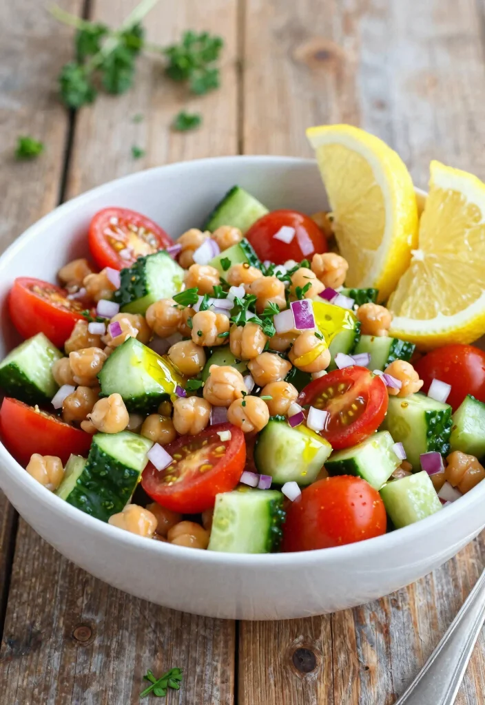 14 Vegan Recipes for Easy Plant Based Cooking 1. Zesty Chickpea Salad 0