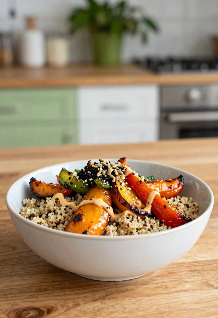 14 Vegan Recipes for Easy Plant Based Cooking 10. Roasted Vegetable Bowl 0