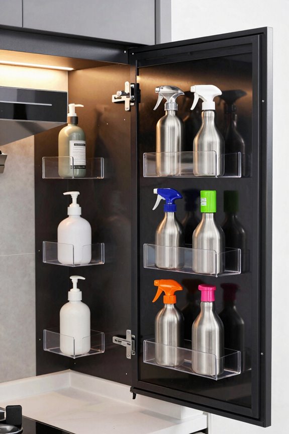 7 Kitchen Storage Ideas to Maximize Your Space 6 adhesive vertical multi tier storage