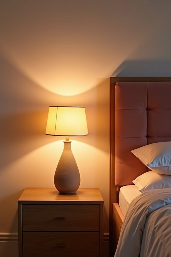 artistic lamps as focal bedside accents