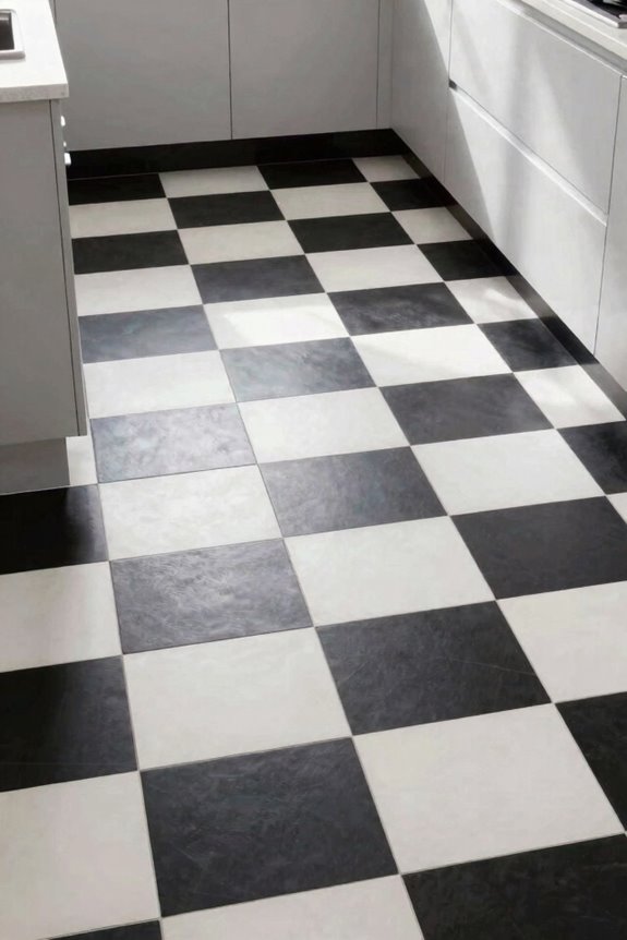 bold black and white checkerboard timeless