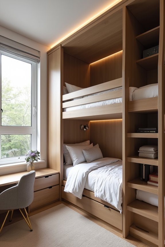 Modern Bunk Room Ideas That Maximize Space 3 built in bunk storage solutions