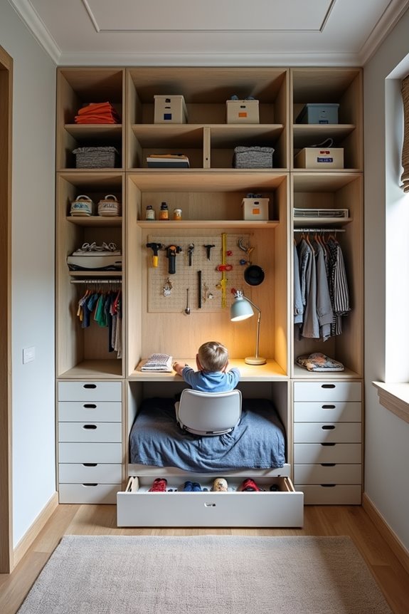 built in storage modular workspace