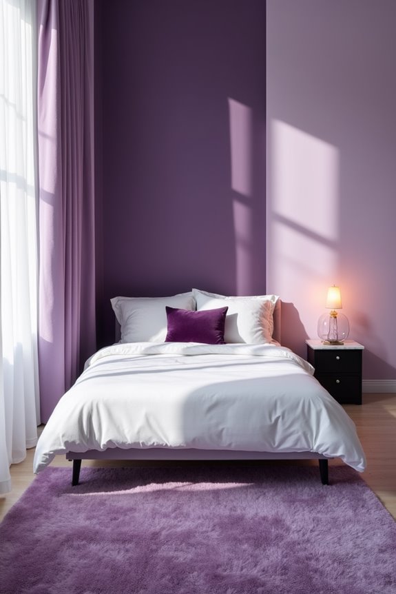 calming or bold purple