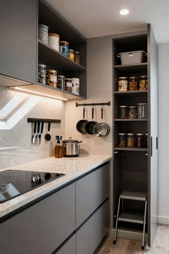 ceiling to counter storage optimization
