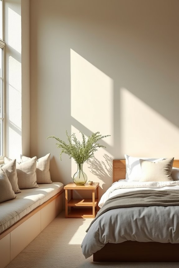 center bed for flow cozy reading nook