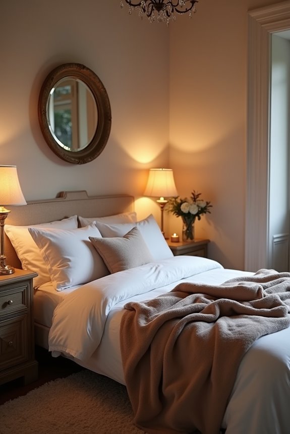 clear clutter calm bedroom
