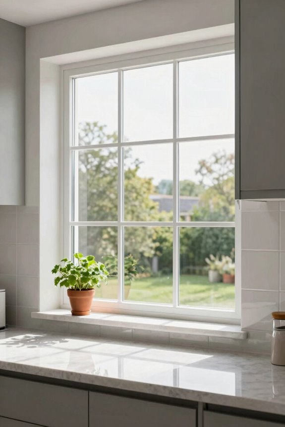 clear glass unobstructed view modern