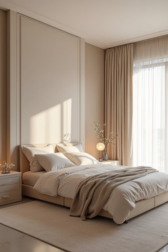 color drenched cohesive bedroom mood