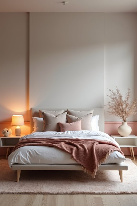 coordinated textures unify small spaces