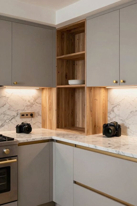 corner cabinet optimization through pull outs