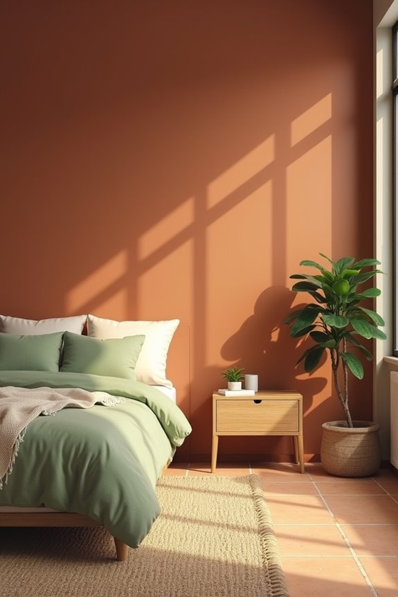earthy terracotta sage cozy warmth