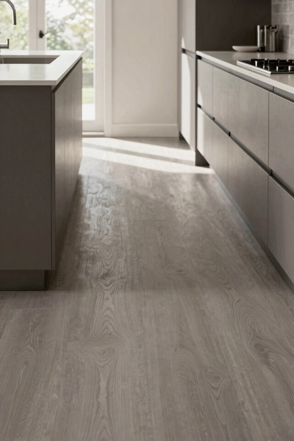 extend linoleum into hallways for continuity