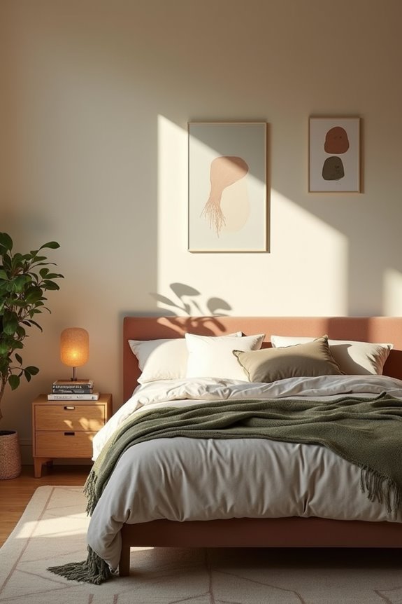gallery wall with personalized cozy essentials
