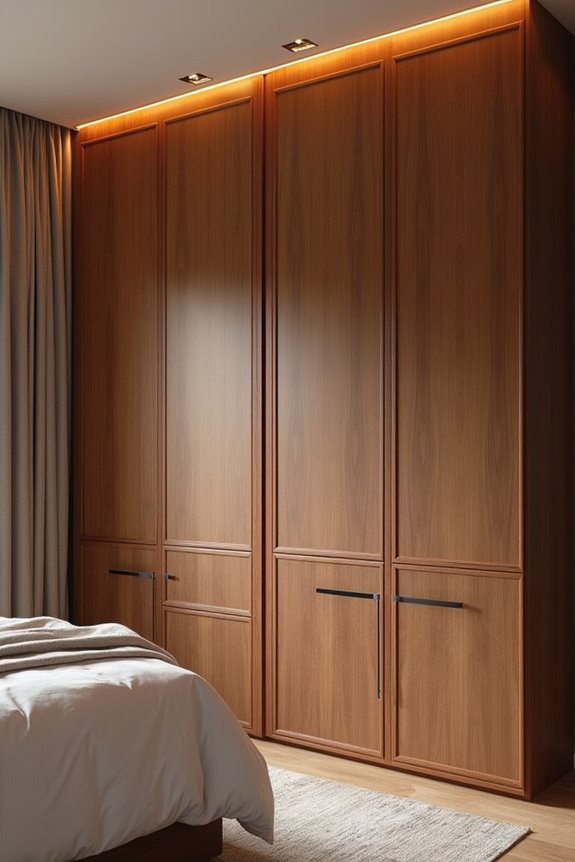 hidden drawers seamless wall panels