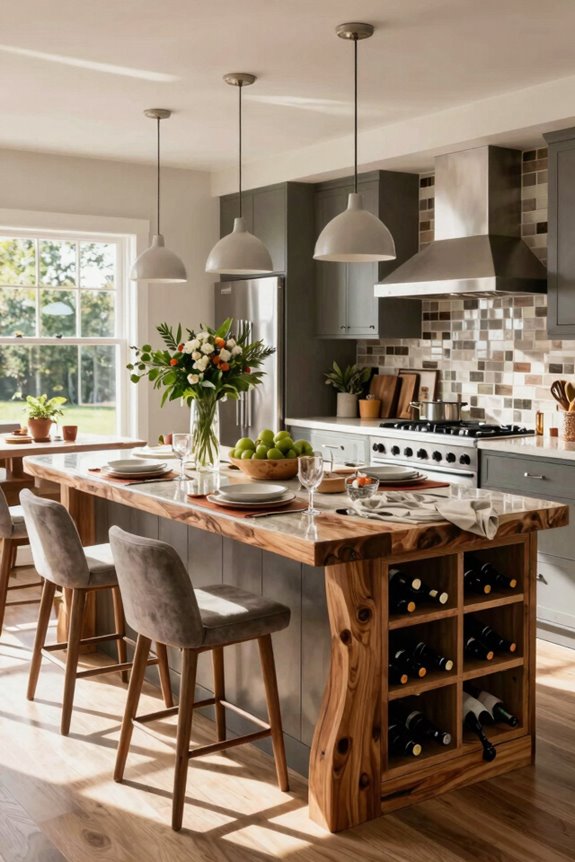island breakfast bar enhances entertaining flow 1bxod