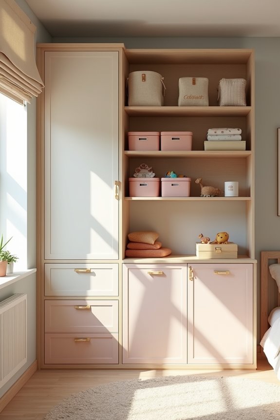 kid friendly adjustable reach storage