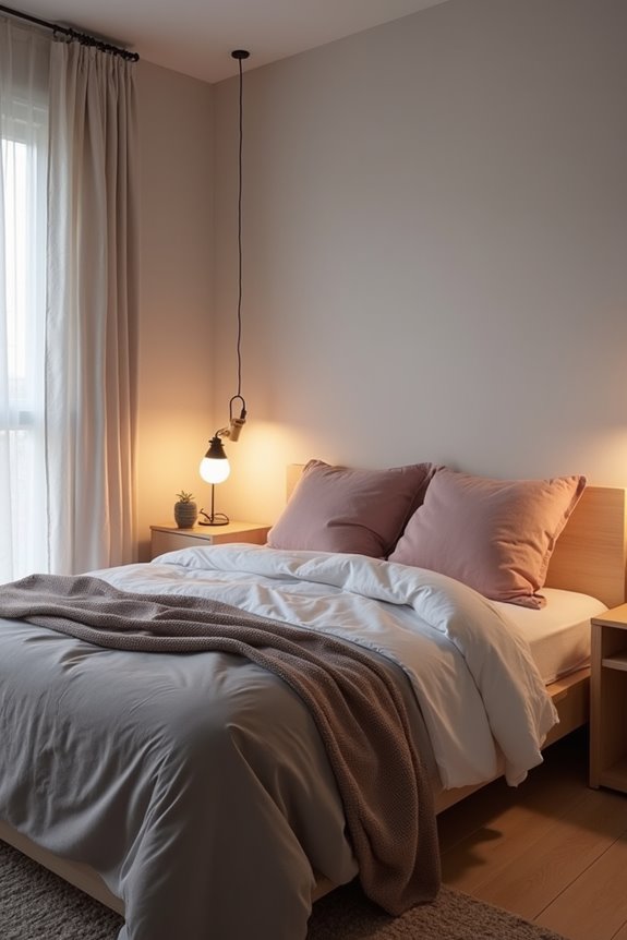 layered ikea lighting for mood function