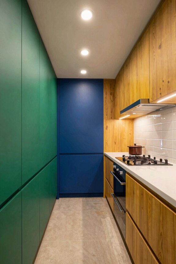layered lighting bold color accents