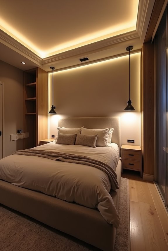 layered lighting for basement spaces