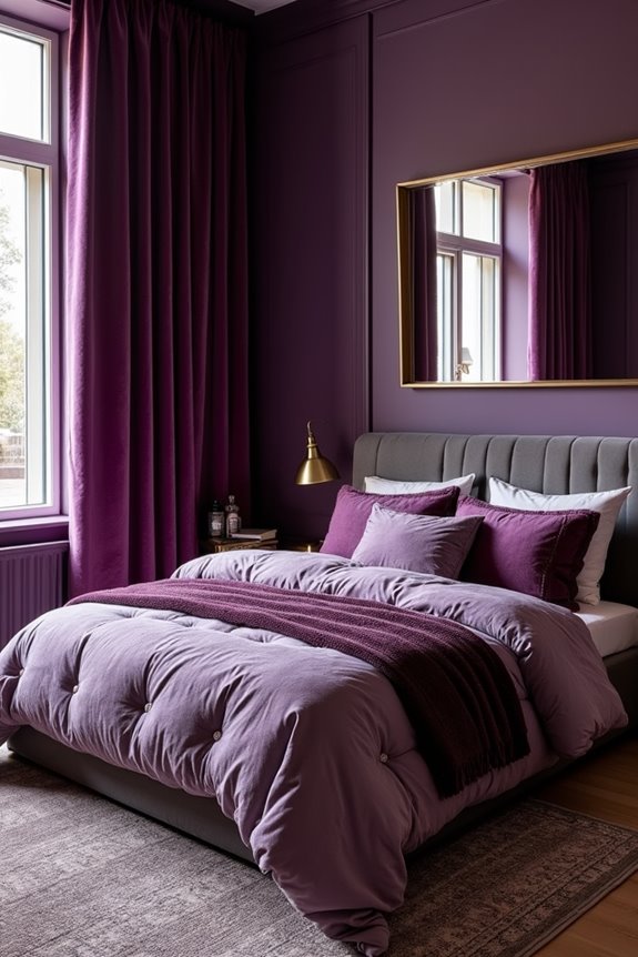 layered purples with metallic textures