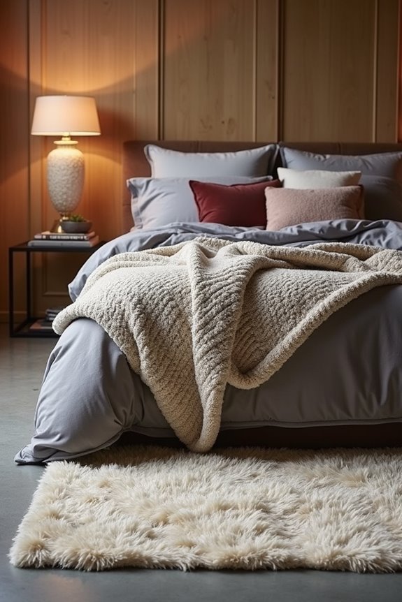 layered textiles for basement warmth