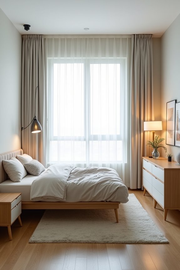 5 Ideas to Make Your Small Bedroom Feel Bigger 3 legs multi purpose open sightlines